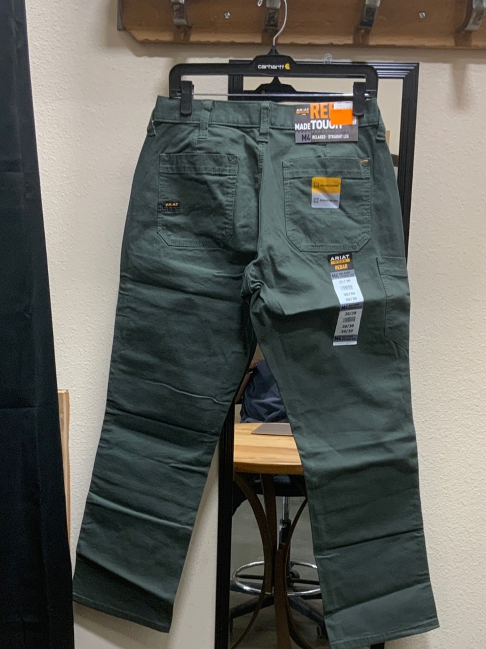 Ariat Men's M4 Straight-Leg Work Pants in Forest Green